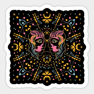 Gemini Astrology Star Sign Sticker